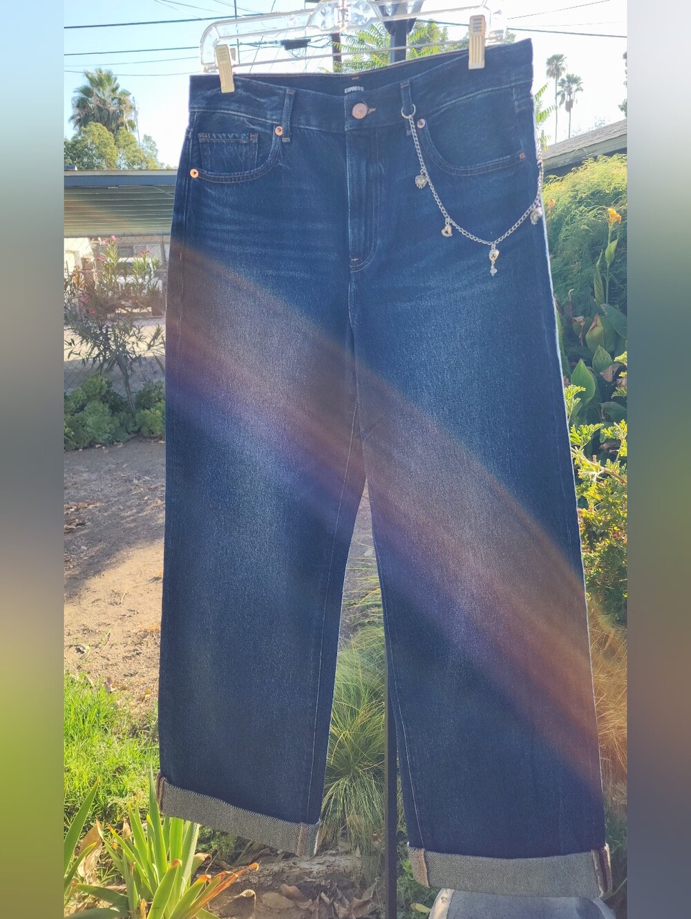Express - Hand Made Blng + High Waisted Wide Leg Jeans